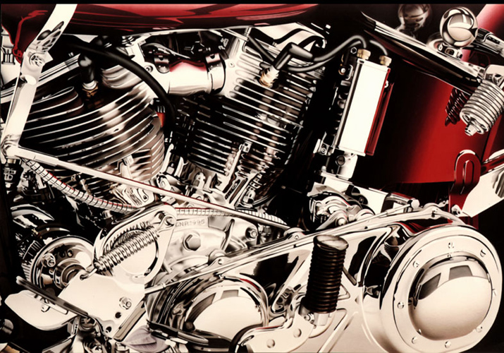 Jackson pollock in chrome